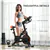 17.6lb Flywheel Exercise Bike - Adjustable Height & Resistance