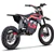 MotoTec 60v Pro Electric Dirt Bike 2000w Lithium Red