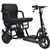 MotoTec Folding Mobility Electric Trike 48v 700w Dual Motor Lithium Bl