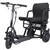 MotoTec Folding Mobility Electric Trike 48v 700w Dual Motor Lithium Bl