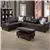 Comfortable 3-Piece Faux Leather Sectional Sofa – Solid Wood Frame, Br