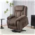 Massage Recliner with Heat & Power Lift – Oversized Velvet Chair, USB