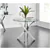 Ergonomic Modern Glass Dining Set with Quilted Chairs & Chrome Base