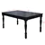 Sturdy 7-Piece Wood Dining Set with Upholstered Chairs & Nailhead Trim