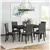 Sturdy 7-Piece Wood Dining Set with Upholstered Chairs & Nailhead Trim
