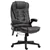 Heated 6-Point Massage Office Chair, Reclining Padded Leather Comfort