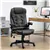 Heated 6-Point Massage Office Chair, Reclining Padded Leather Comfort
