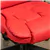 Heated 6-Point Massage Office Chair, Thick Padded Design - Red