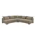 Spacious Corduroy Modular Sectional – Cozy, Sturdy & No Tools Needed