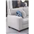 Modern Reversible Sectional Sofa with Ottoman & Accent Pillows