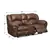 Telluride Cafe Motion Reclining Loveseat with Console