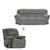 Allure Gray Motion Reclining Sofa and Chair