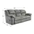 Allure Gray Motion Reclining Sofa and Chair