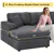 Modern Corduroy U-Shaped Sectional Sofa, Spacious, Cozy & Easy Assembl