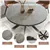 Modern 46'' Round Dining Table Set – Durable Build, Easy Assembly