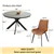 Modern 46'' Round Dining Table Set – Durable Build, Easy Assembly