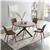 Modern 46'' Round Dining Table Set – Durable Build, Easy Assembly