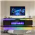 Modern 70' TV Stand for TVs up to 80' with Electric Fireplace & Shelve