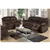 Toledo 2-Piece Modern Motion Sofa Set in Chocolate Padded Suede