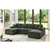 Modern Corduroy U-Shaped Sectional Sofa, Spacious, Cozy & Easy Assembl