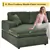 Modern Corduroy U-Shaped Sectional Sofa, Spacious, Cozy & Easy Assembl