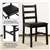 5-Pcs Dining Set with Solid Wood Legs & Comfort PU cushion chairs