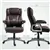 PU Leather Office Chair with Tilt Function and Adjustable Height, Brow