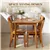 5-Piece Solid Wood Dining Set with High-Back Chairs - Walnut