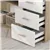 Reversible L-Shaped Desk with Storage Drawers & Shelving - Oak/White