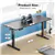 63' Electric Height Adjustable Standing Desk - Black