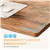 63' Electric Height Adjustable Standing Desk - Rustic Brown/Black