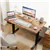 63' Electric Height Adjustable Standing Desk - Rustic Brown/Black