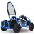 MotoTec Mud Monster Kids Electric 48v 1000w Go Kart Full Suspension Bl