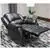 Lorraine Bel-Aire Deluxe Reclining Set in Ebony Includes: Sofa, Loveseat, Chair