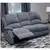 Crawford Luxury Recliner Sofa in Gray