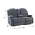 Crawford Luxury Recliner Livingroom Set in Gray Chenille Includes: Sofa, Loveseat, Chair