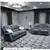 Crawford Luxury Recliner Set in Gray  Includes: Sofa, Loveseat
