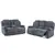 Crawford Recliner Set in Gray  Includes: Sofa, Loveseat 