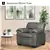 Jamieson Luxury Sofa Set Collection in Pewter, Includes: Sofa, Loveseat, Chair