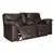 Ashley Boxberg Double Reclining Loveseat with Console in Teak