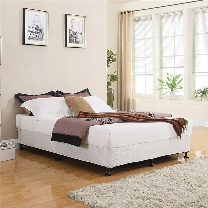2-in-1 Bed Frame & Box Spring For Queen