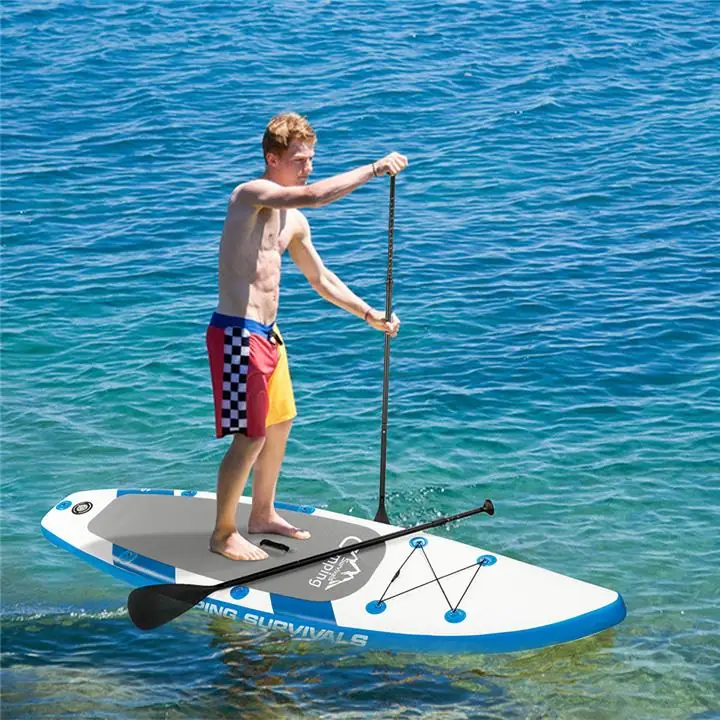 BIKKO 11' x 31' x 6' Inflatable Paddle Board Blue & White