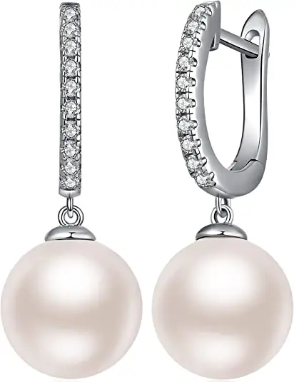 Gsantos VER18 925 Stering Silver Pearl Earrings