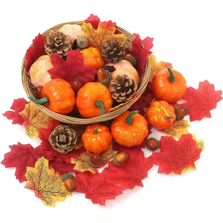 GSantos ROTIUS47 Artificial Pumpkins Home Decoration Set