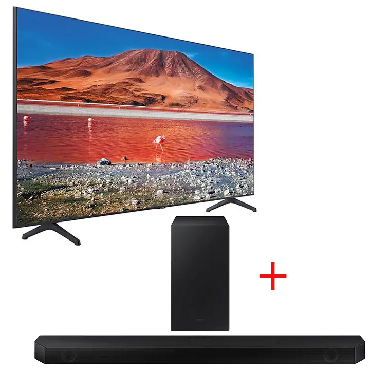 Samsung 85” TU7000 Crystal UHD 4K Smart TV + Samsung HW-Q600B 3.1.2ch Soundbar