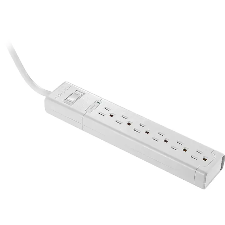 Insignia™ 6-Outlet Surge Protector with 8' Power Cord - White