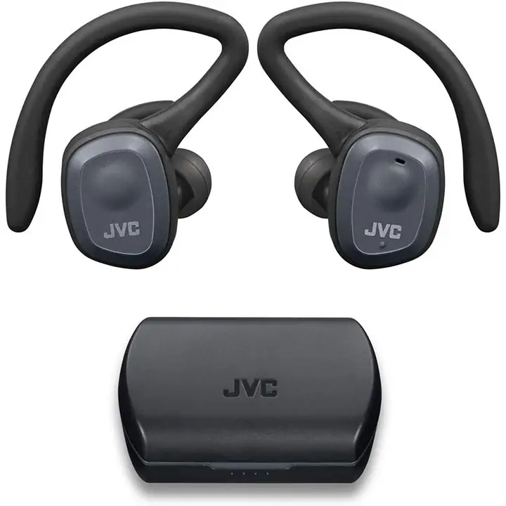 JVC True Wireless Headphones with Dual Ear Support - Black