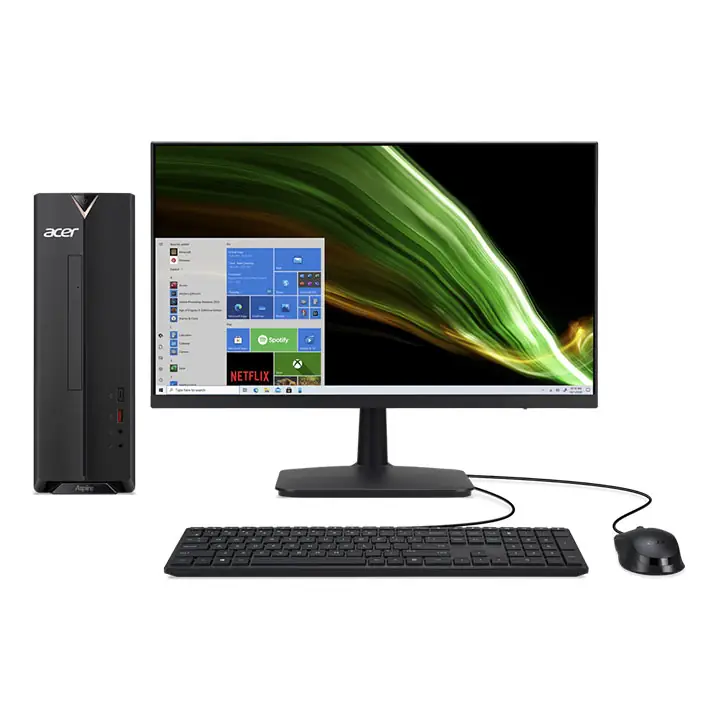 Acer Aspire i3-10105 Desktop & Acer 23.8” Monitor Bundle (8GB/256GB/Win 11)