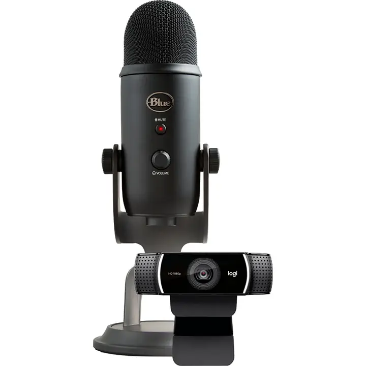 Blue Microphones Yeti with Logitech HD Pro Webcam C922