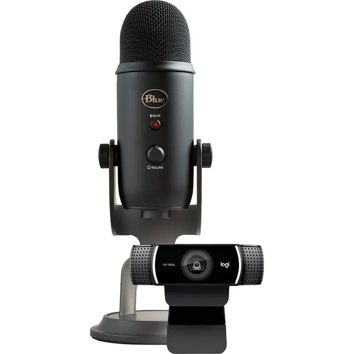 Blue Microphones Yeti with Logitech HD Pro Webcam C922 BB21311924